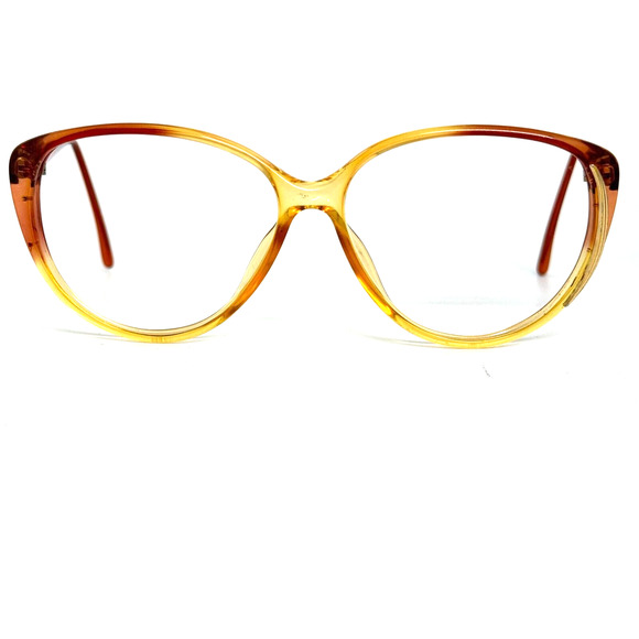 Dior Other - Christian Dior Vintage Yellow Orange Eyeglasses Frames Womens 57-13 H5544